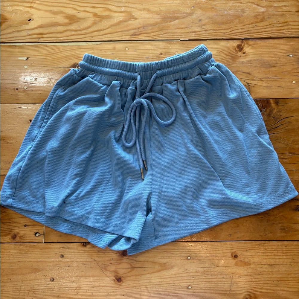 SHEIN Light Blue Athletic Shorts
